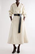 Givenchy Belted Cotton Twill Trench Coat