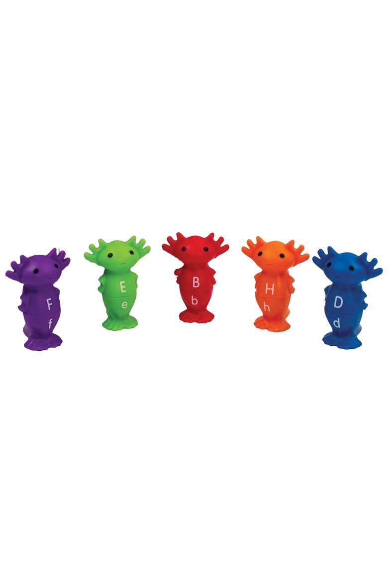 Alphabet Axolotls Game Match Upper & Lowercase Letters, Alternate, color, Multicolored