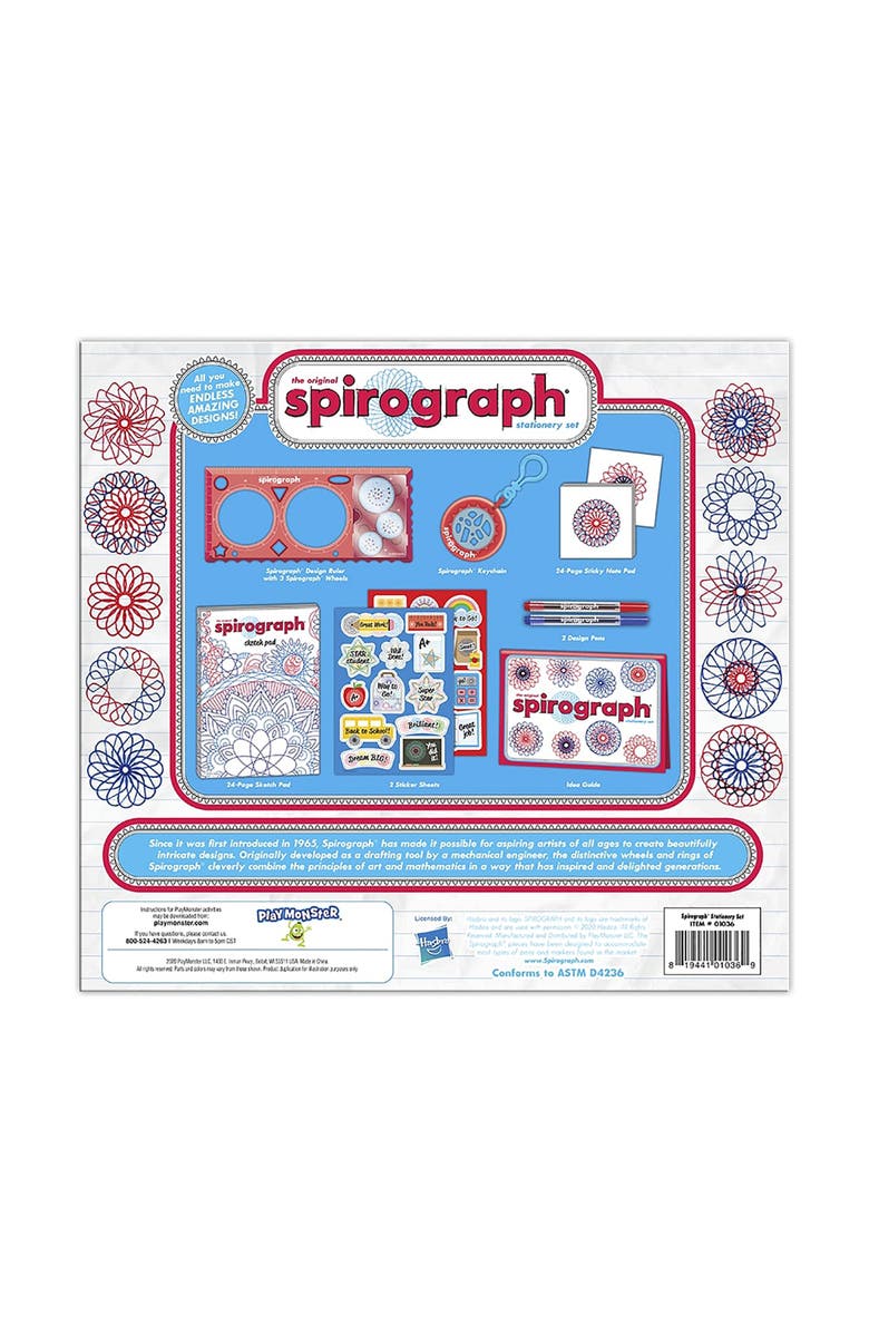 Kahootz The Original Spirograph Stationary Drawing Set, Alternate, color, Multicolored