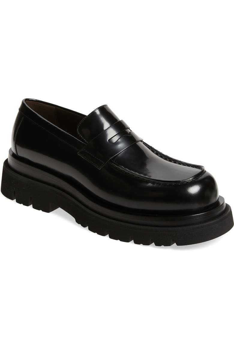 Bottega Veneta Lug Sole Loafer, Main, color, Black