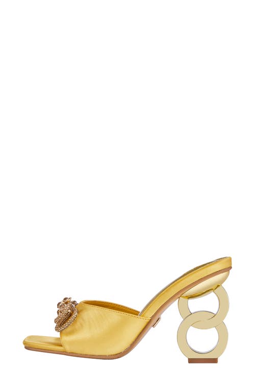 Ninety Union Regal Bow Slide Sandal In Gold