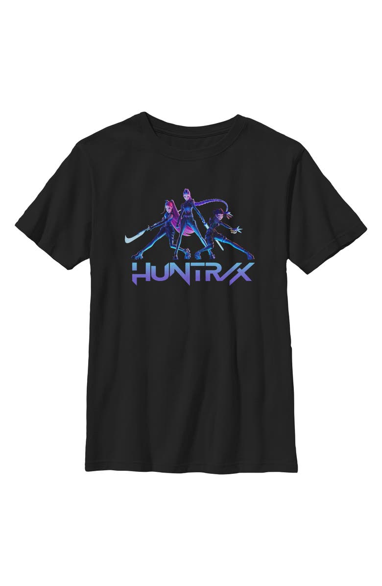 KPop Demon Hunters Boy's KPop Demon Hunters Huntrix Girls  Graphic T-Shirt, Main, color, Black