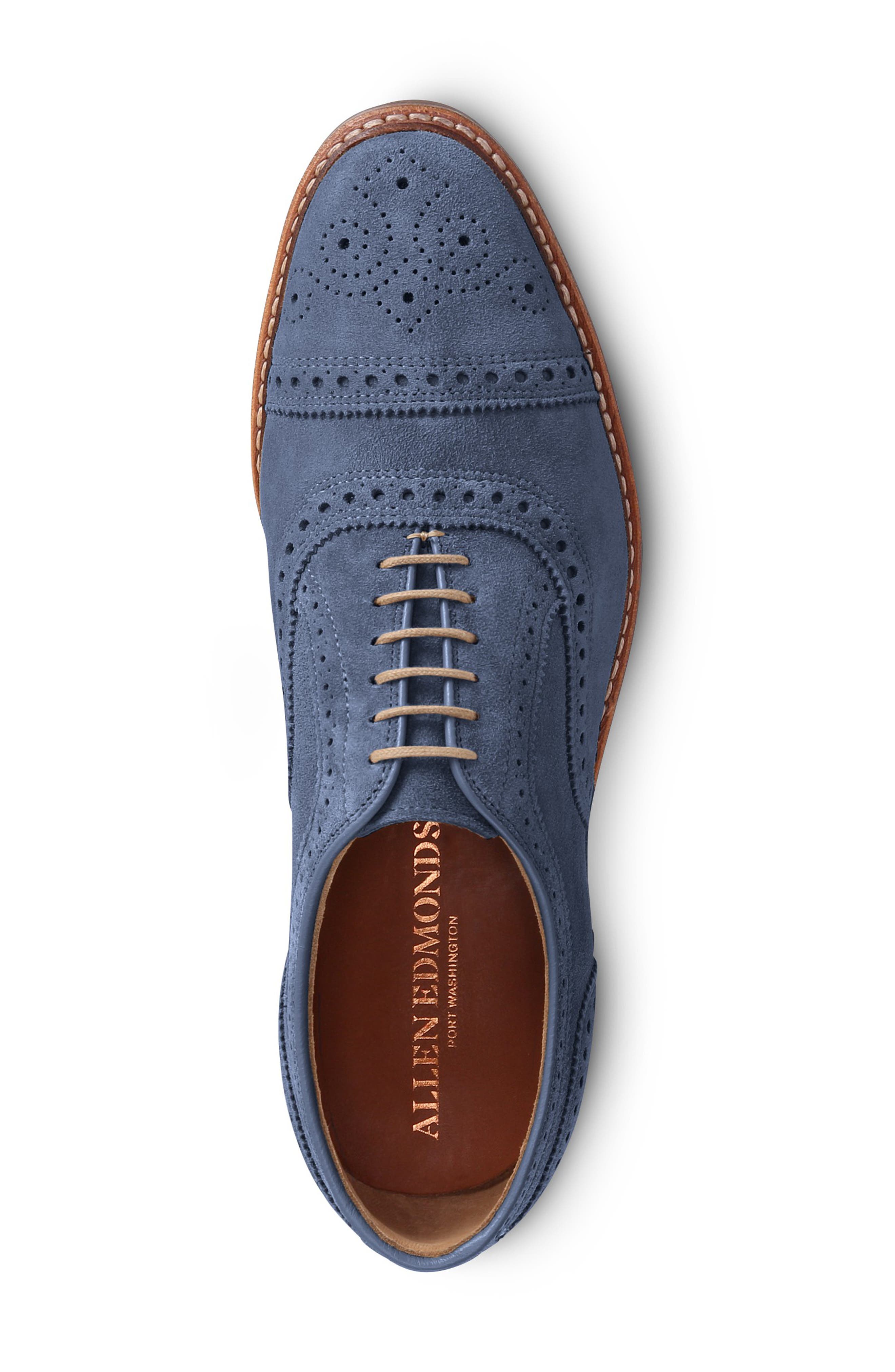 Strandmok Cap Toe Oxford, Alternate, color, DENIM