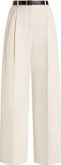 Dolce&Gabbana Pleated Wide Leg Cotton & Linen Pants