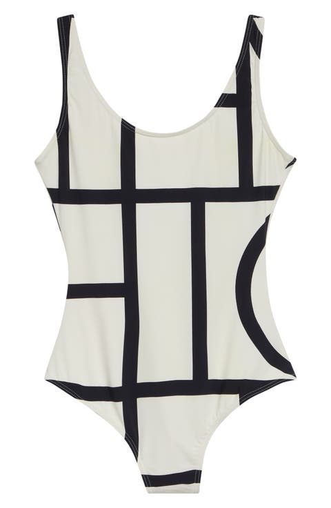Logo One-Piece Swimsuit