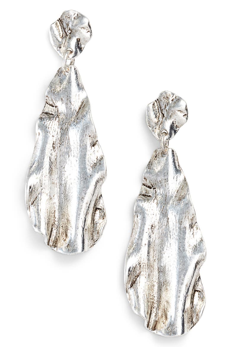 Drop Earrings, Main, color, SILVER