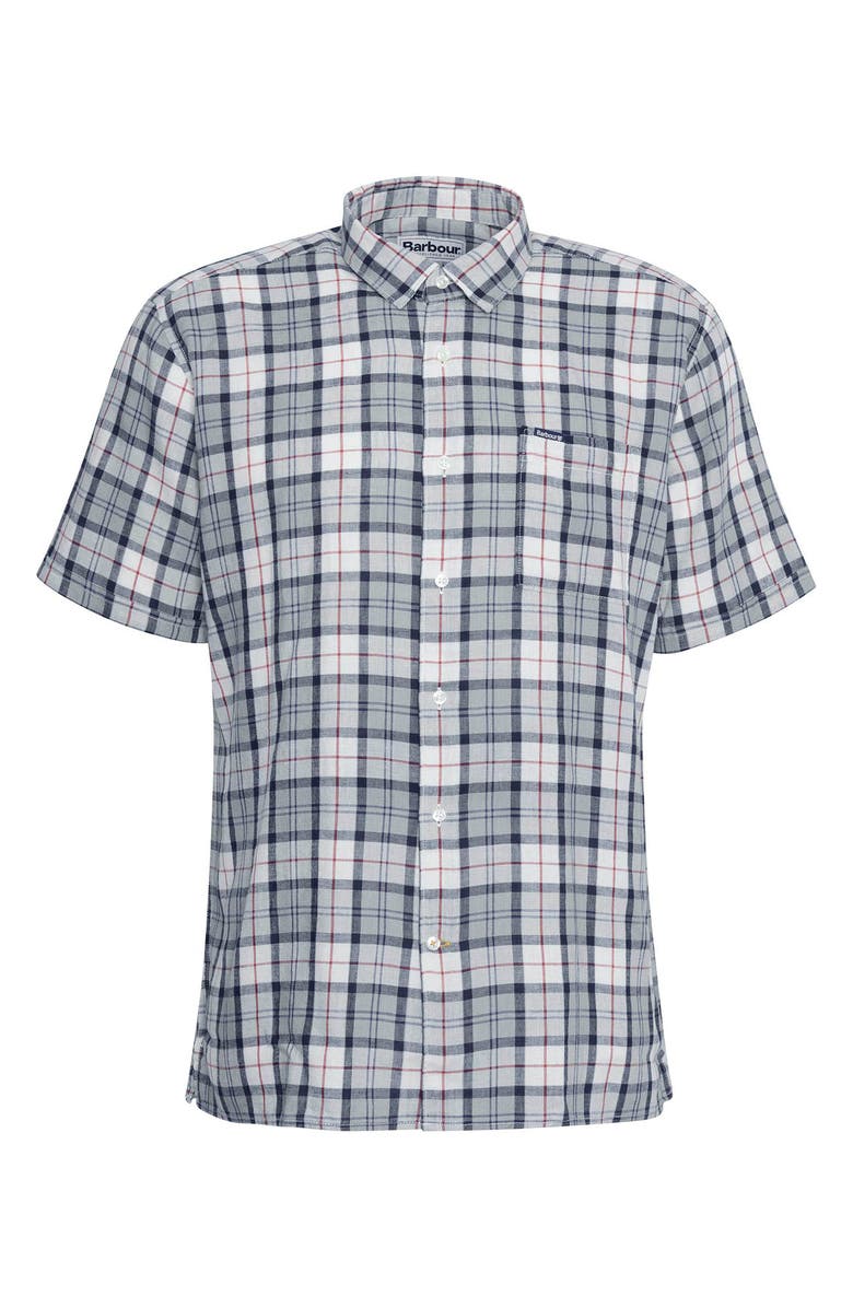 Barbour Midfield Tartan Summerfit Short Sleeve Button-Up Shirt, Alternate, color, 