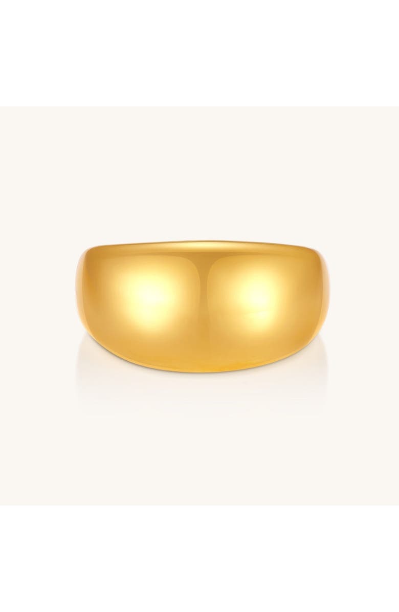 Mantra I Am Powerful - Dome Ring, Main, color, Yellow Gold