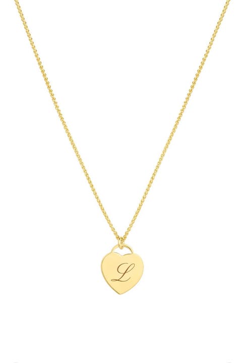 Alice Initial Heart Necklace