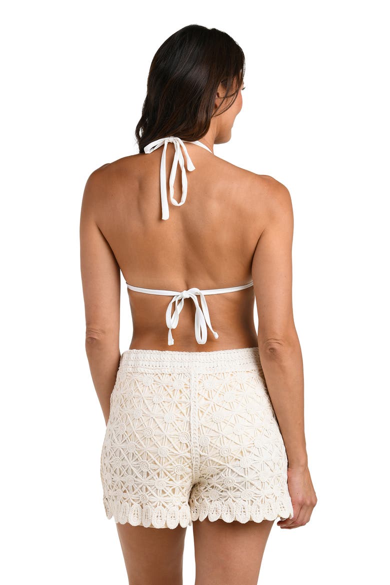 Serenity Soutache Cover-Up Shorts, Alternate, color, IVORY