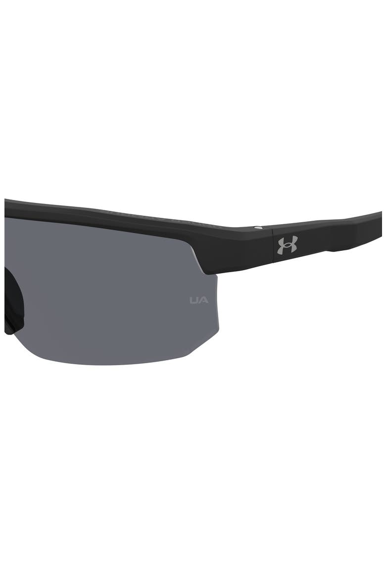 Driven 71mm Polarized Wrap Sunglasses, Alternate, color, MATTE BLACK GREY