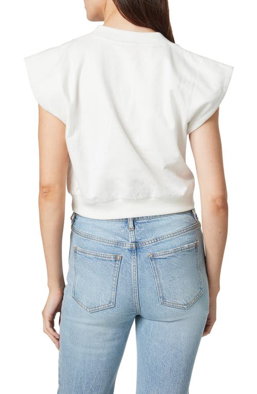 HABITUAL HABITUAL EXTENDED SHOULDER CROP KNIT TOP 