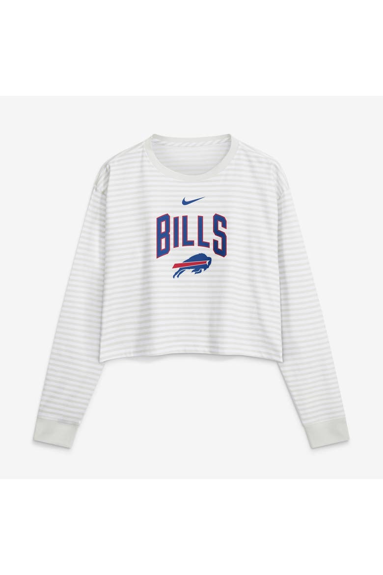 Women's Nike White Buffalo Bills Loose Fit Crop Top, Main, color, White
