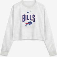 Nike Women's Nike White Buffalo Bills Loose Fit Crop Top