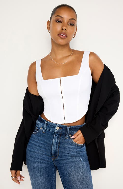 GOOD AMERICAN GOOD AMERICAN POPLIN CORSET 
