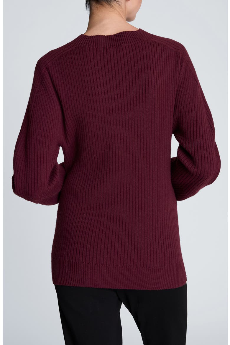 Seamless Mock Neck Sweater, Alternate, color, SUGAR BEET