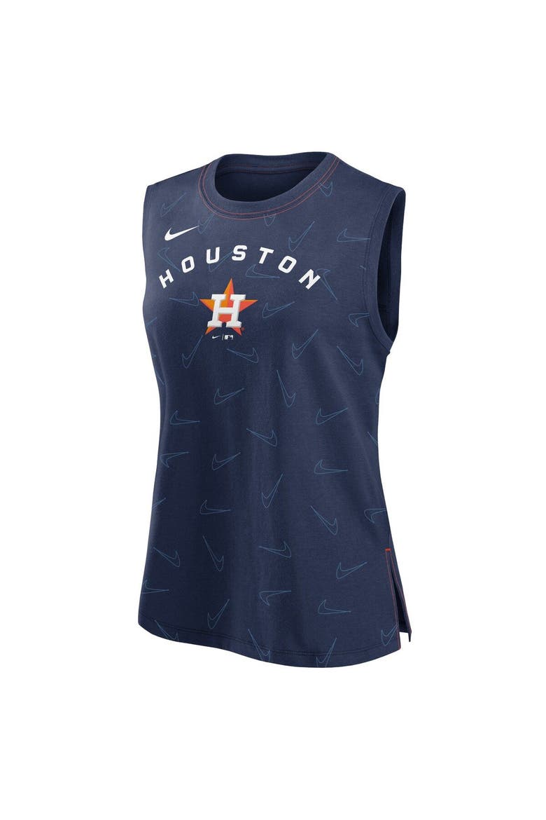 Women's Nike Navy Houston Astros Muscle Play Tank Top, Alternate, color, Navy
