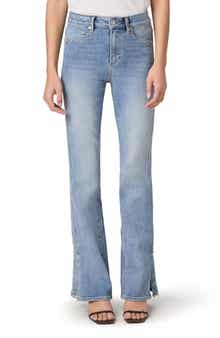 Laurel Canyon High Waist Slit Cuff Bootcut Jeans
