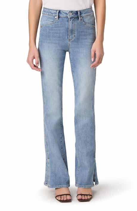 Laurel Canyon High Waist Slit Cuff Bootcut Jeans