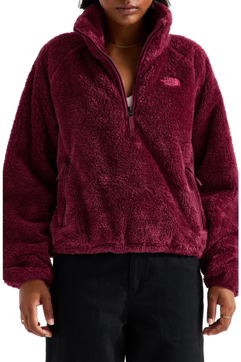 Osito Evolve Quarter Zip Fleece Jacket, Main, color, BURGUNDY CRUSH
