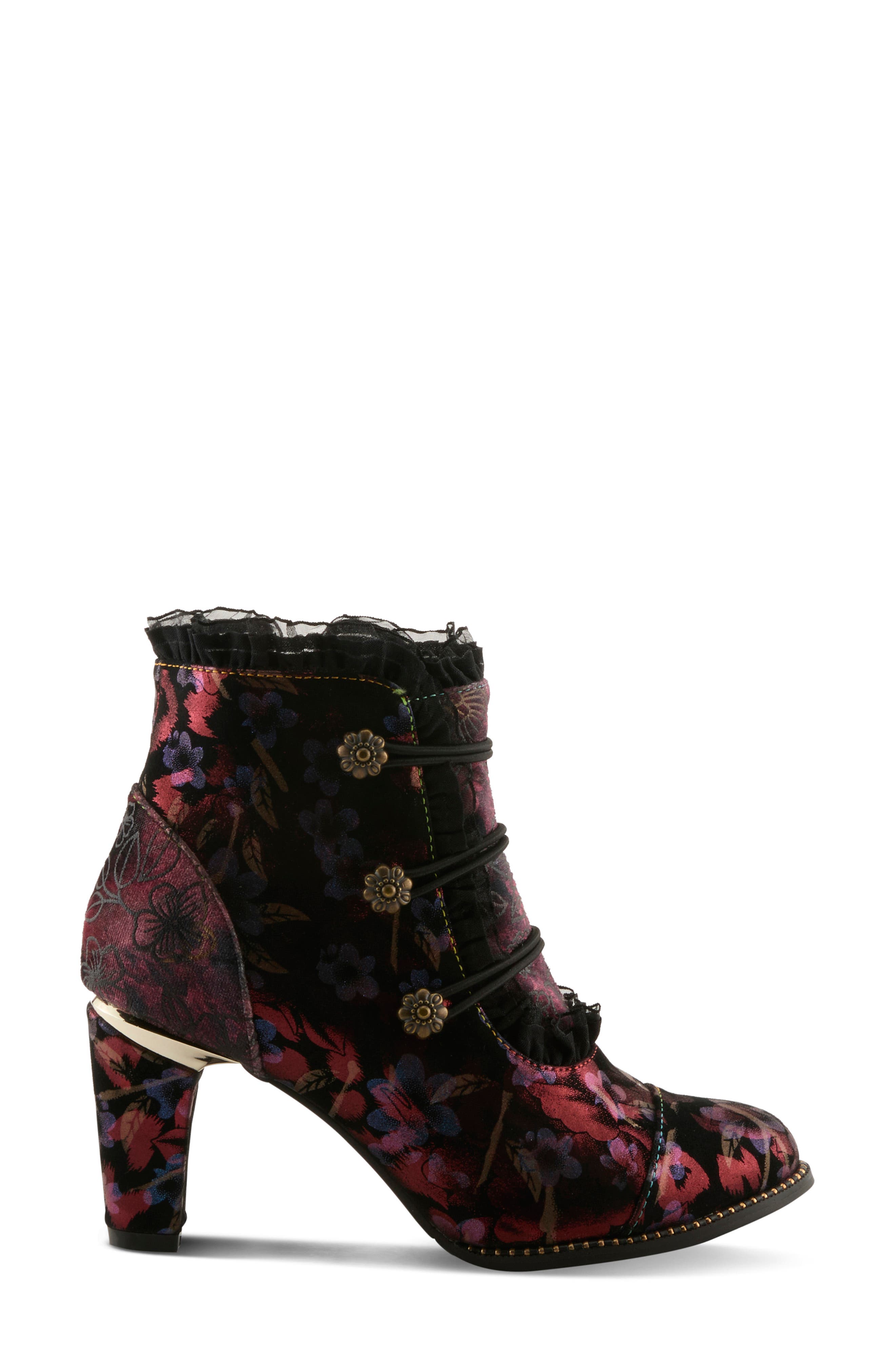 Boldaslove Bootie, Alternate, color, BORDEAUX MULTI
