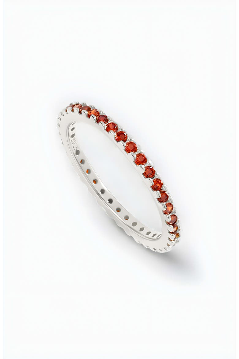 January Birthstone Eternity Stacking Ring, Main, color, 925 Sterling Silver