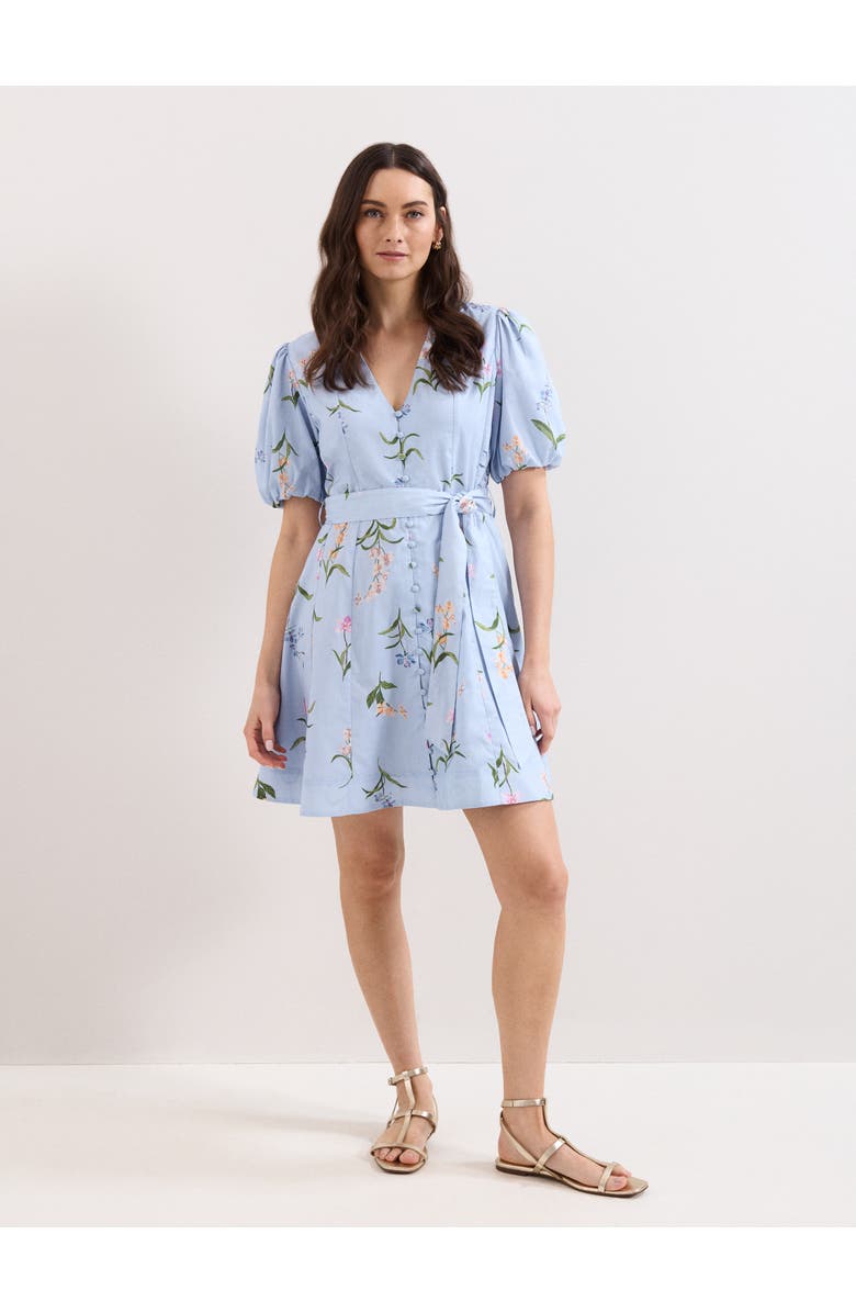 Phase Eight Velma Floral Mini Dress, Alternate, color, Blue