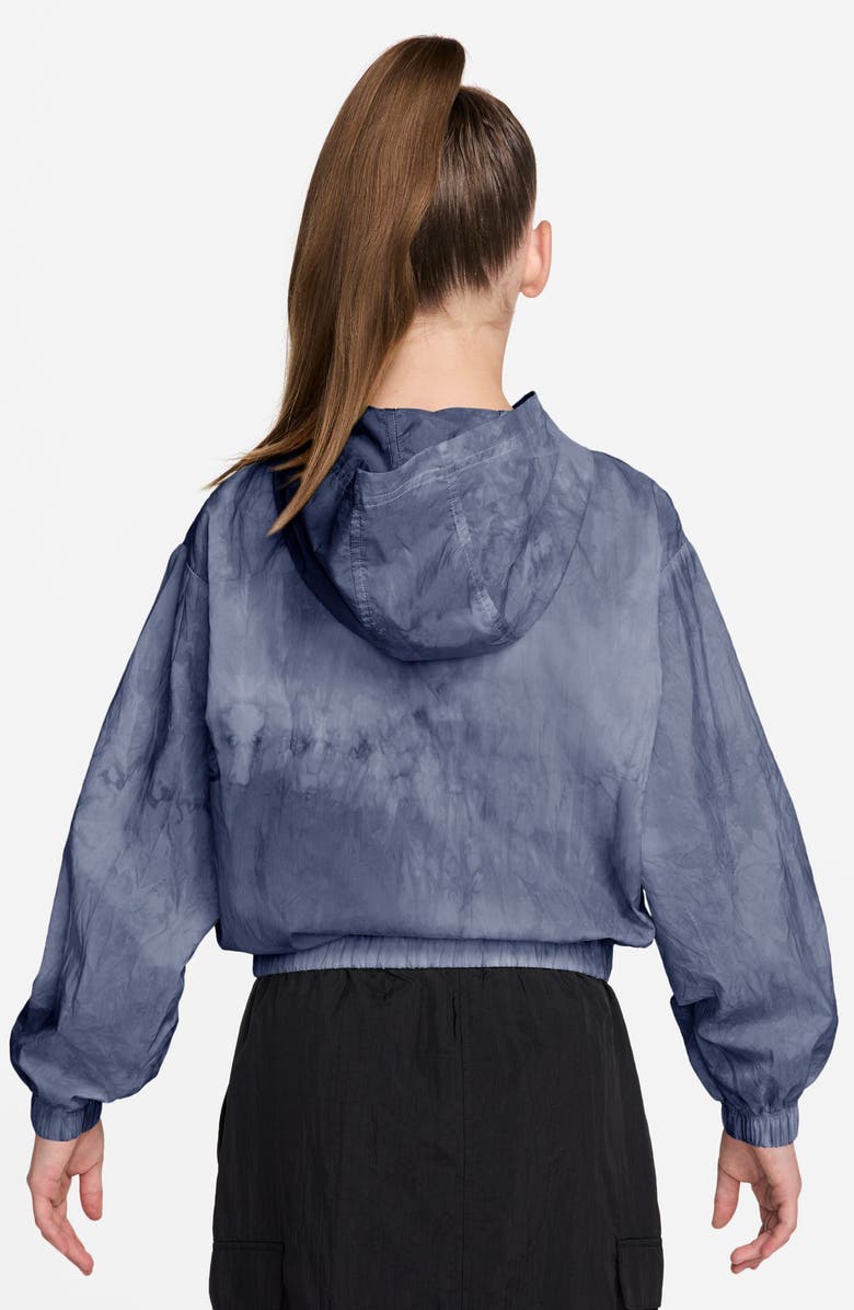 Nike Kids' Water Repellent Track Jacket, Alternate, color, 461 Mystic Navy/Soft Pearl