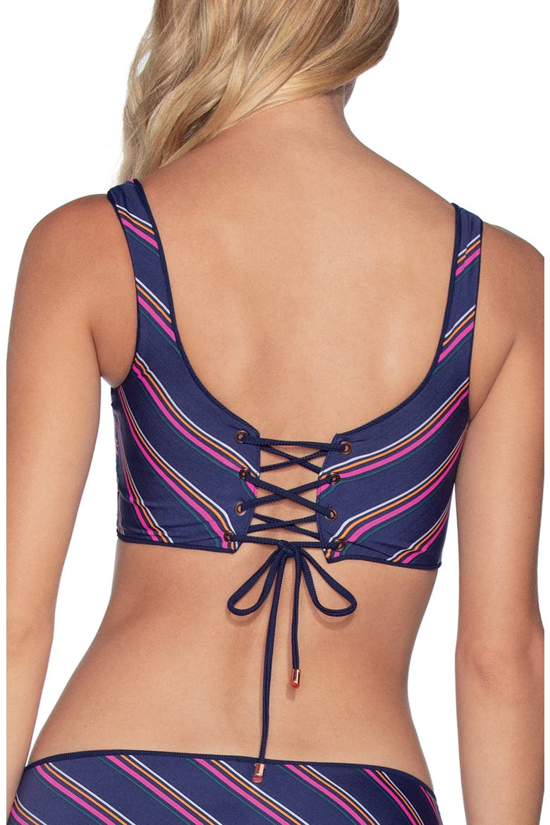 Dazzling Rib 4-Way Reversible Bikini Top, Alternate, color, INK BLUE RIB