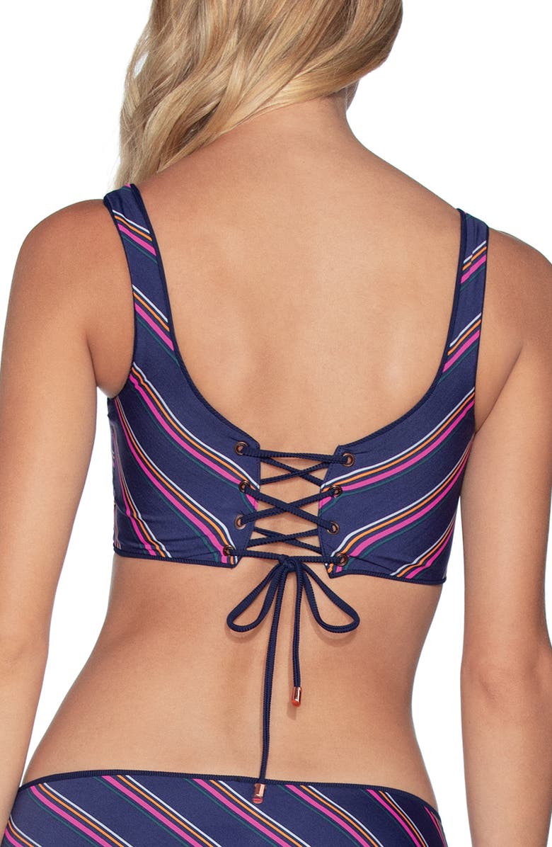 Maaji Dazzling Rib 4-Way Reversible Bikini Top, Alternate, color, 