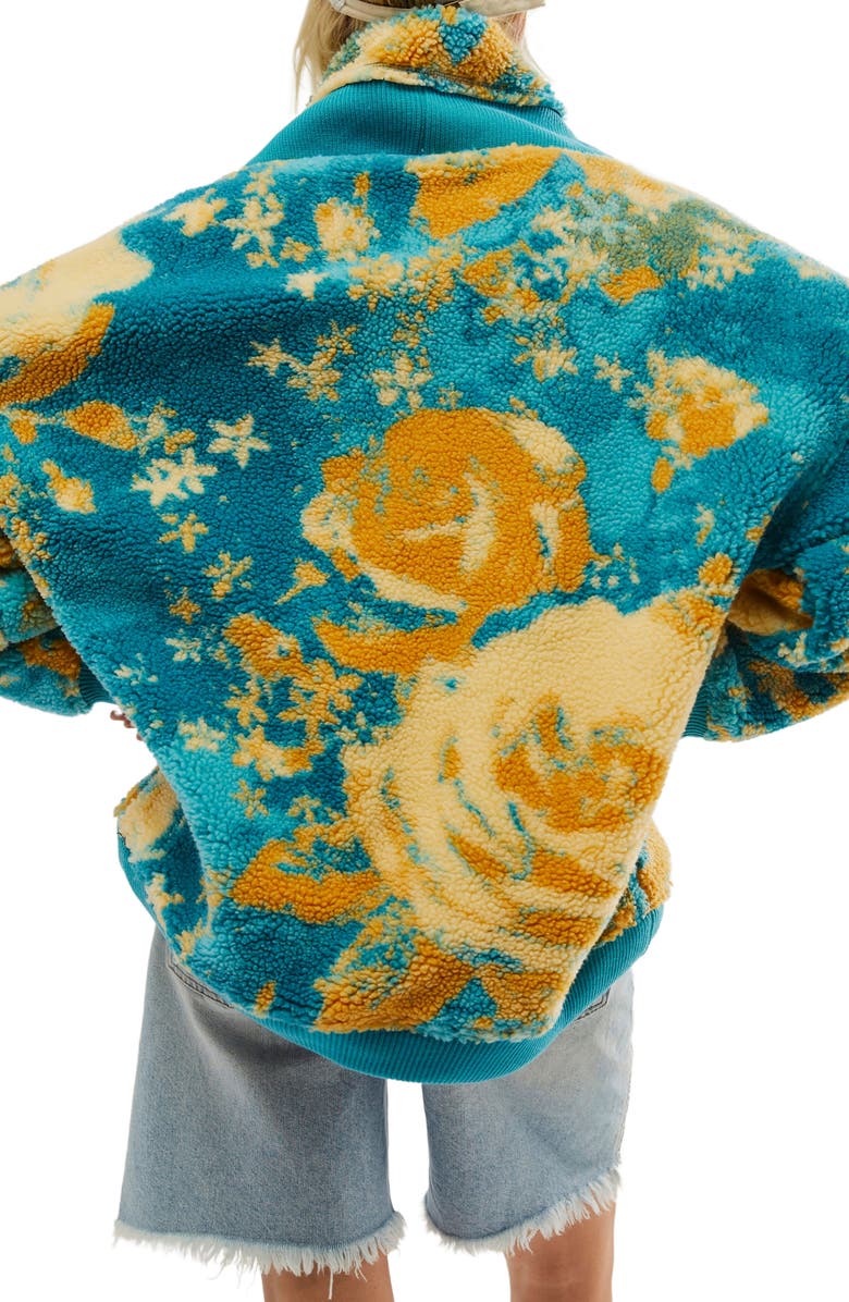 Free People Rosie Print Fleece Jacket, Alternate, color,