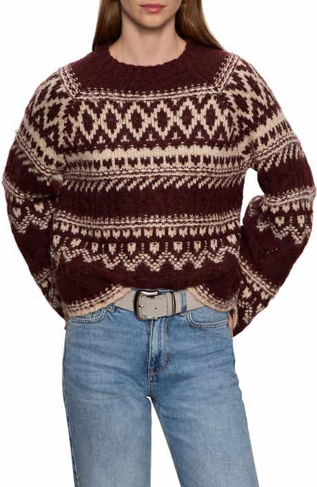 Sanctuary Fair Isle Crewneck Sweater