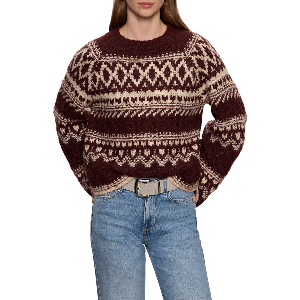Sanctuary Fair Isle Crewneck Sweater In Multi