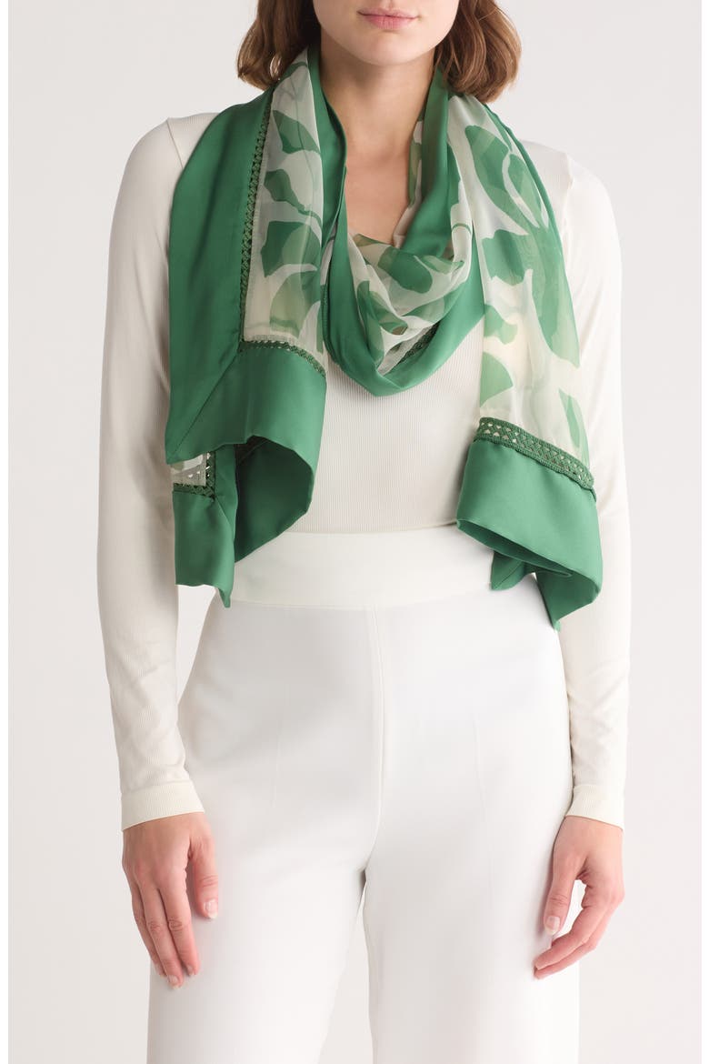 BCBG Floral Collage Wrap Scarf (Women) | Nordstromrack