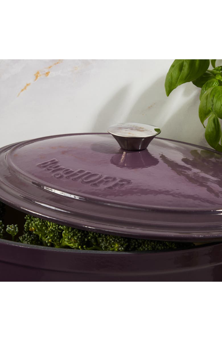 BergHOFF Neo Cast Iron 10-Piece Cookware Set, Alternate, color, Purple