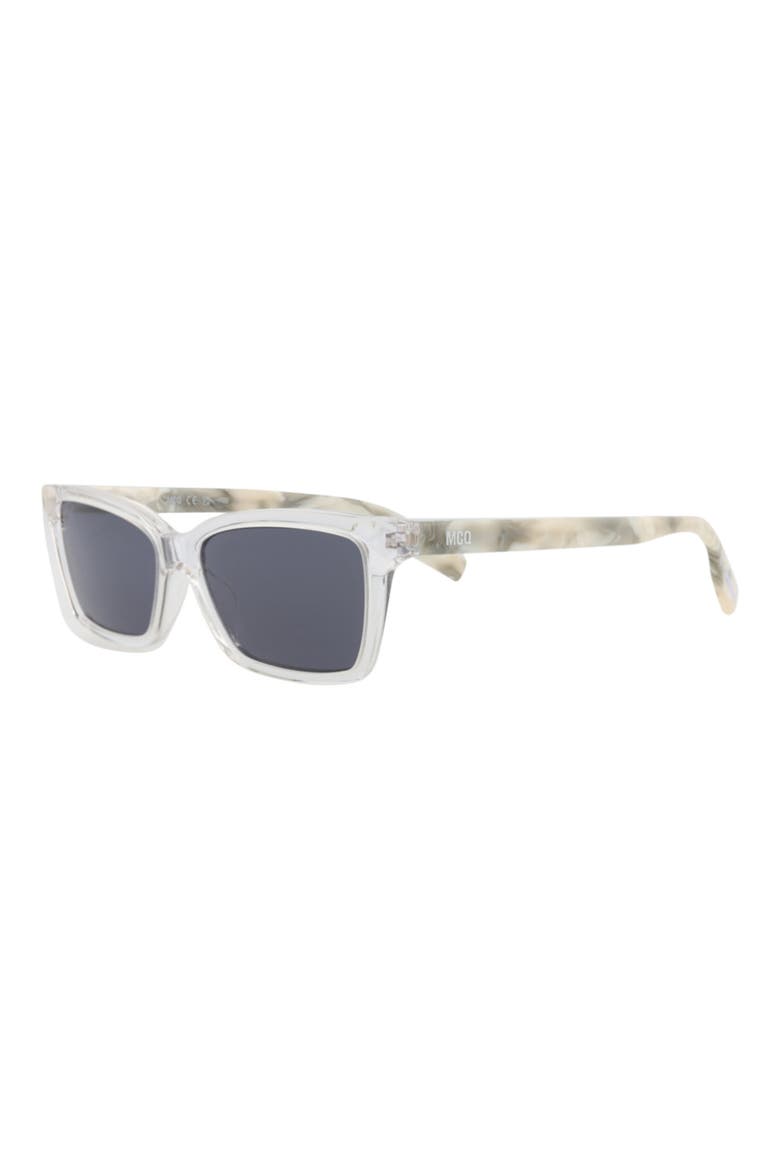 51mm Core Rectangular Sunglasses, Alternate, color, CRYSTAL WHITE GREY
