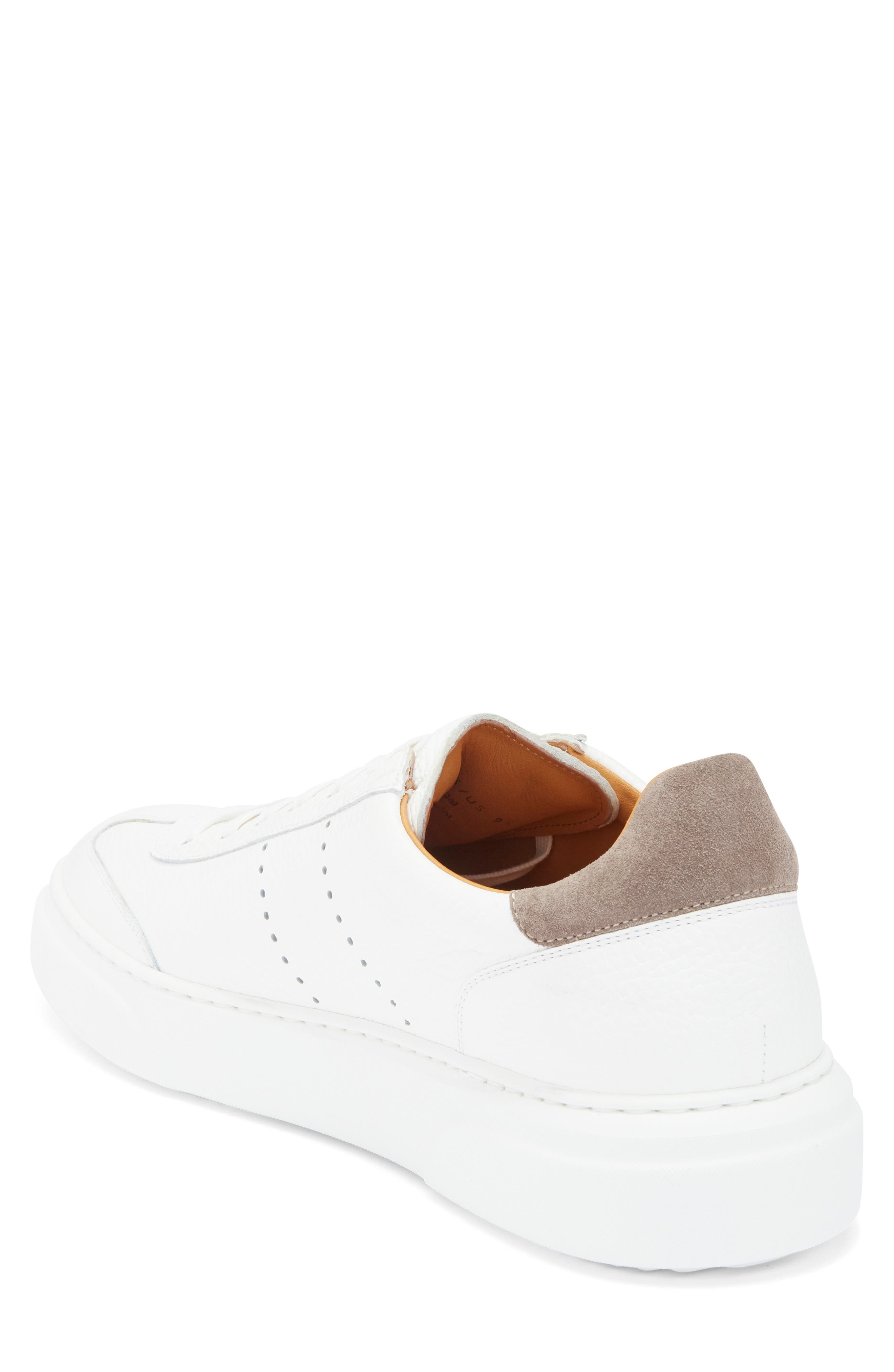 Magnanni Tura Low Top Sneaker, Alternate, color, White