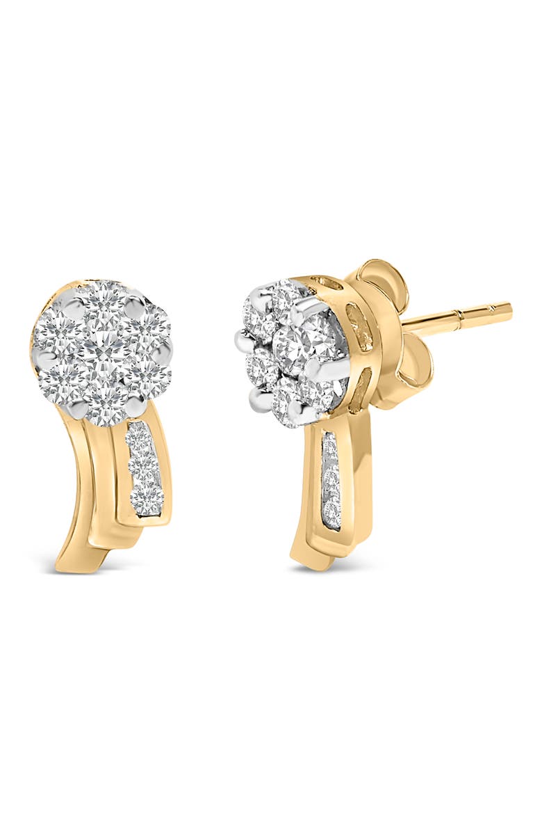 Haus of Brilliance 14K Yellow Gold 7/8 cttw Round Cut Diamond Earrings, Alternate, color, Yellow