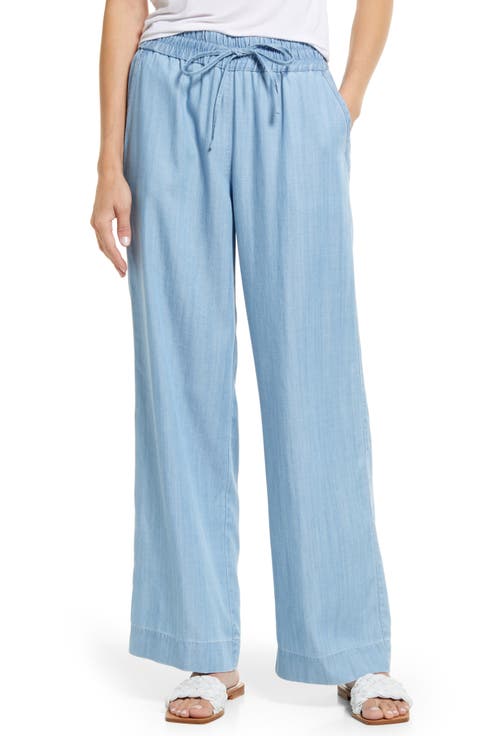 Chambray All Day Drawstring Pants