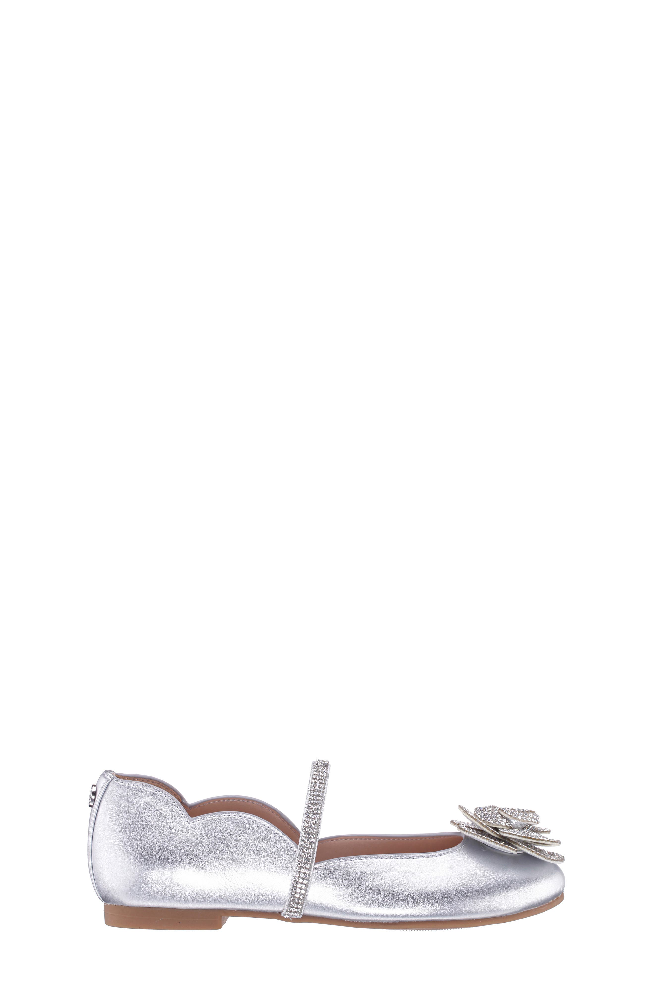 Kids' Izzy Mary Jane Flat, Alternate, color, SILVER METALLIC