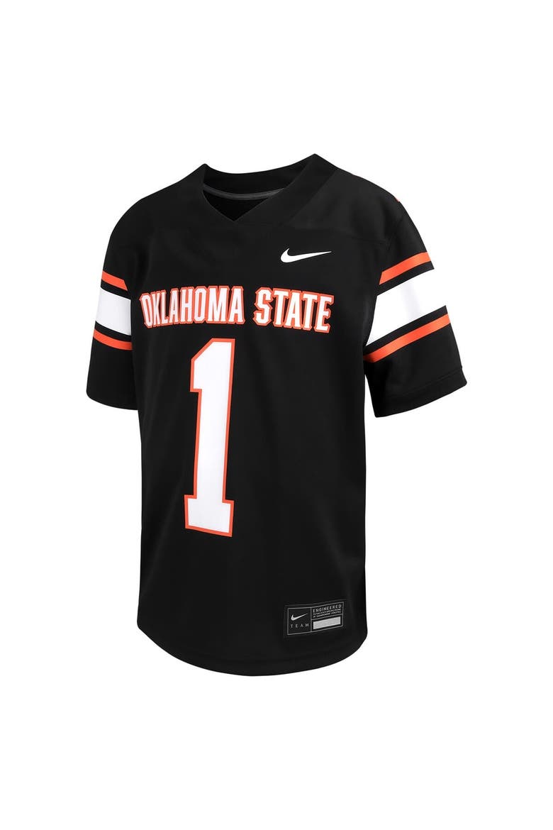 Toddler Nike #1 Black Oklahoma State Cowboys Untouchable Replica Game Jersey, Alternate, color, Black