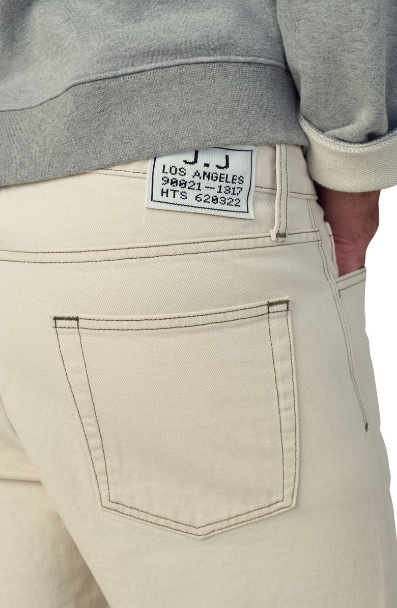 Joe's Raw Hem Drawstring Waist Denim Shorts, Alternate, color, Ecru