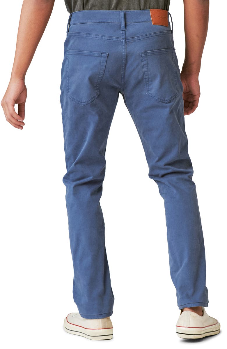 Lucky Brand 412 Athletic Slim Fit Stretch Organic Cotton Five Pocket Pants, Alternate, color, 