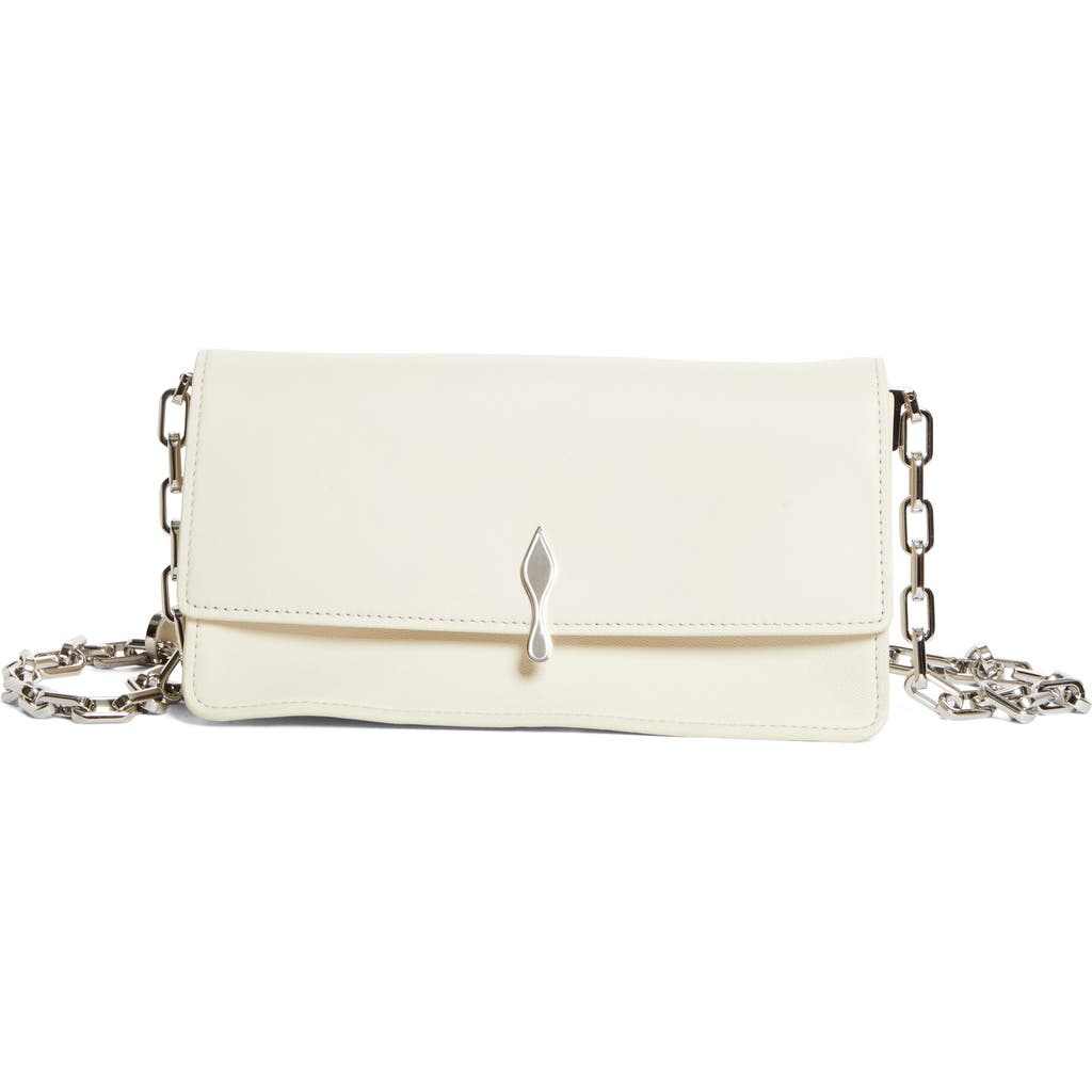Christian Louboutin Bettina Leather Shoulder Bag In White