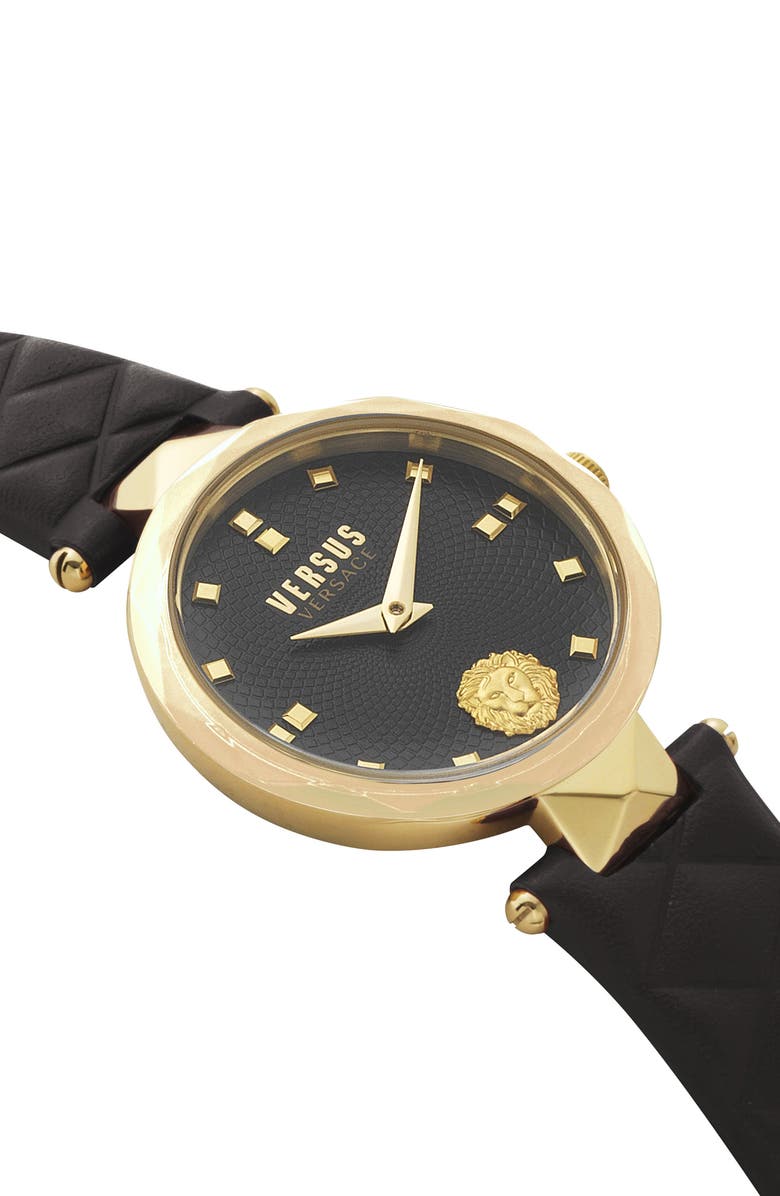 VERSUS Versace Convent Garden Leather Strap Watch, 32mm, Alternate, color,