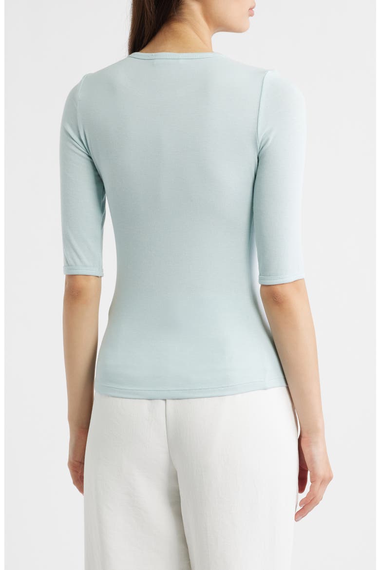 Lee Three-Quarter Sleeve Top, Alternate, color, LIGHT BLUE