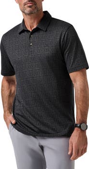 TravisMathew Cabana Floral Jacquard Polo