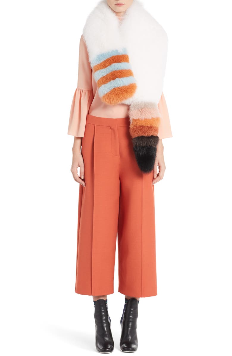 Fendi Genuine Fox Fur Stole, Main, color, 