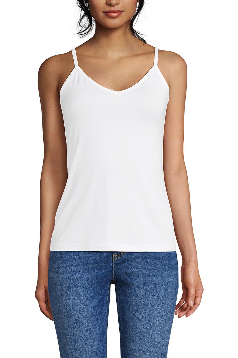 Cooling V-neck Camisole, Alternate, color, White
