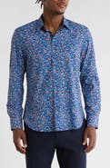 CONSTRUCT Floral Print Stretch Dress Shirt